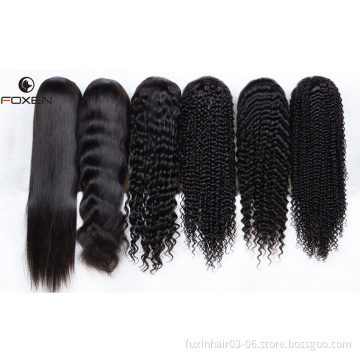 Hd 13*4 Lace Full Frontal African Kinky Curly Wig Human Hair Wholesale Transparent Human Hair Lace Front Women's Wig Water Wave